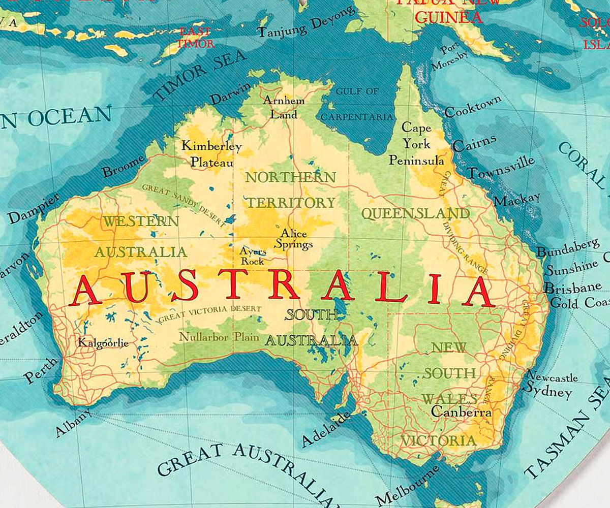 Карта земли австралии. Плато Кимберли на карте Австралии. Карта Австралии географическая на английском. Географическое положение Австралии на карте на английском. Материк Австралия карта географическая.